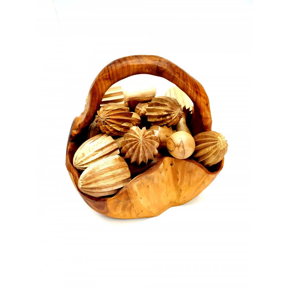 HANDCRAFTED OLIVEWOOD CITRUS PRESS 13cm