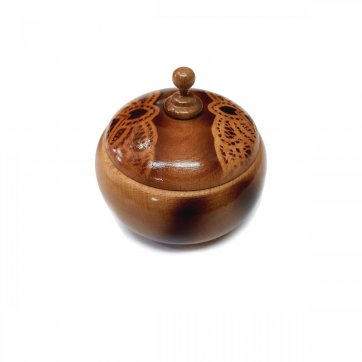 Wooden Art Small Polished Chocolate Server